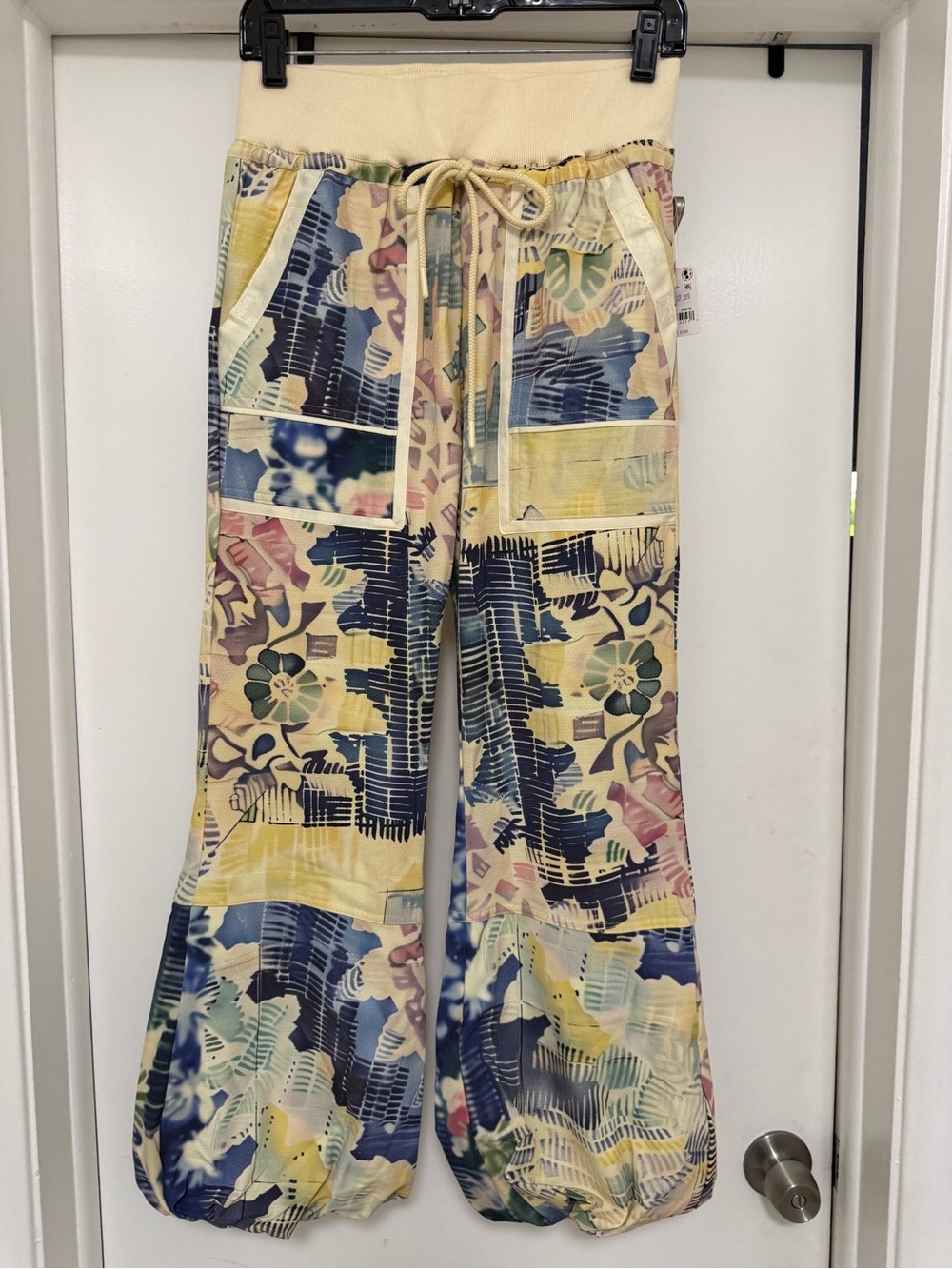 Free People Movement Cool Climber Printed Pants in the Bali Patchwork - Picture 3 of 7